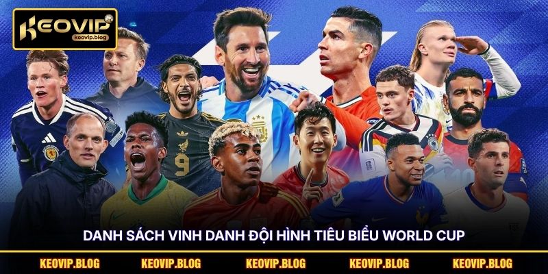 Danh sách vinh danh đội hình tiêu biểu World Cup