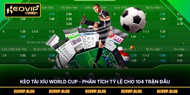 Kèo Tài Xỉu World Cup - Phân Tích Tỷ Lệ Cho 104 Trận Đấu